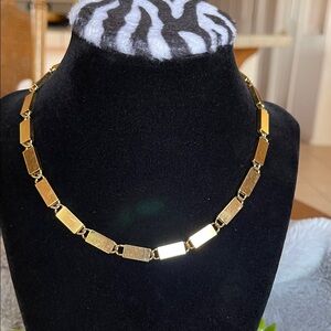 Monet Gold Geometric Necklace
